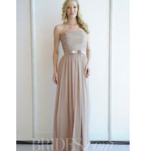 Dessy Nude Bridesmade Dress